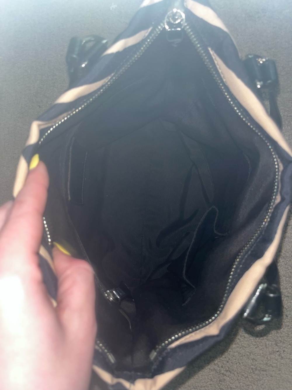 Coach Black and Cream Zebra Print Tote - Picture 6 of 8